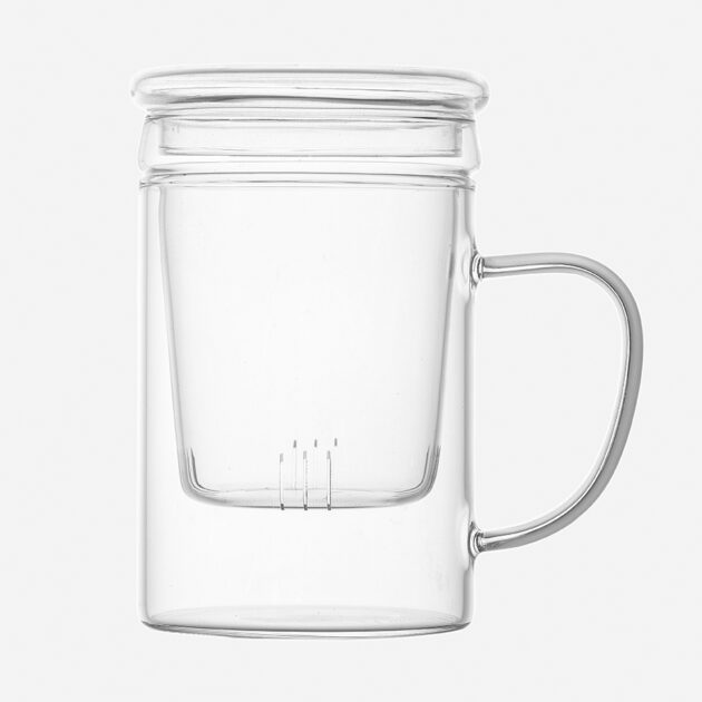Hence Glass Tea Cup With Inside Infuser